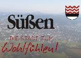 Ein Luftbild der Stadt Süßen.