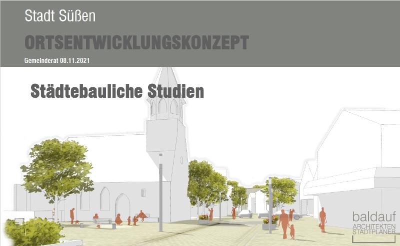 Beispielhafte Abbildung der umgestalteten Heidenheimer Straße Ein Planentwurf der Ortsentwicklung