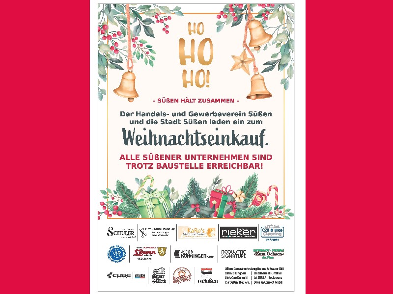 Ein weihnachtliches Plakat