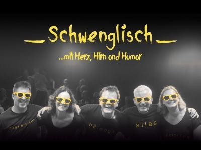Benefizkonzert mit "Schwenglisch" am 16.01.2026 in der Zehntscheuer Süßen. 3 Männer und 2 Frauen