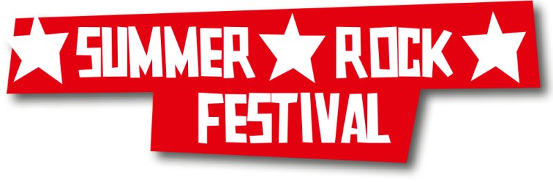 Banner mit Schriftzug "Summerrockfestival"